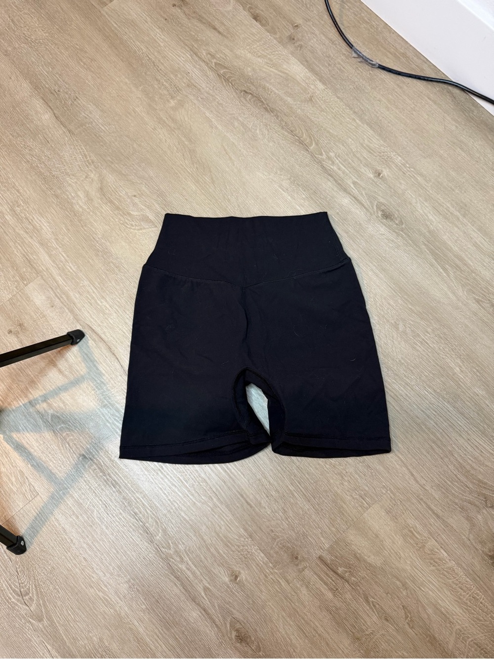BuffBunny Black High-Rise Athletic Bike Shorts